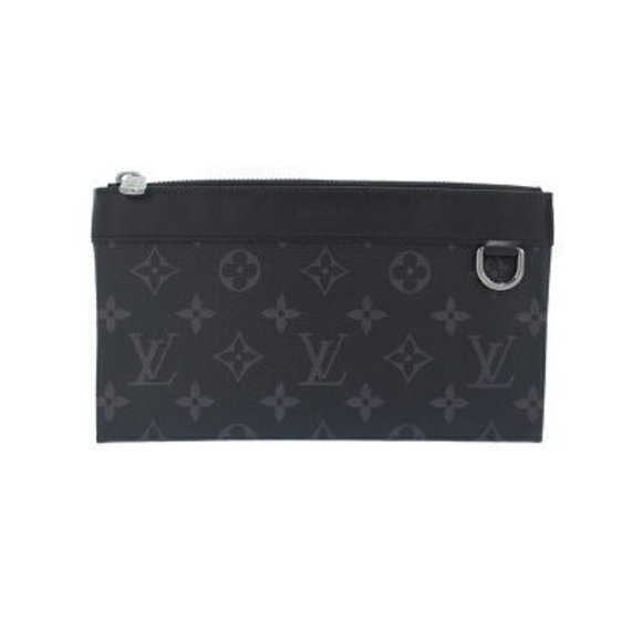 Louis Vuitton Monogram Eclipse Black Pochette Discovery PM Pouch - Picture 1 of 8